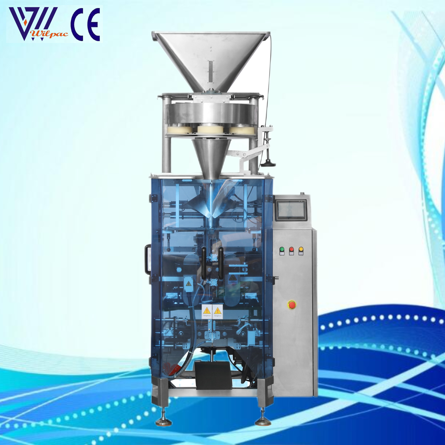 Máquina de pesaje lineal Stand-up Pouch Food Mu-Ltifunctional Small Particle Packaging Packaging Machine Wilpac