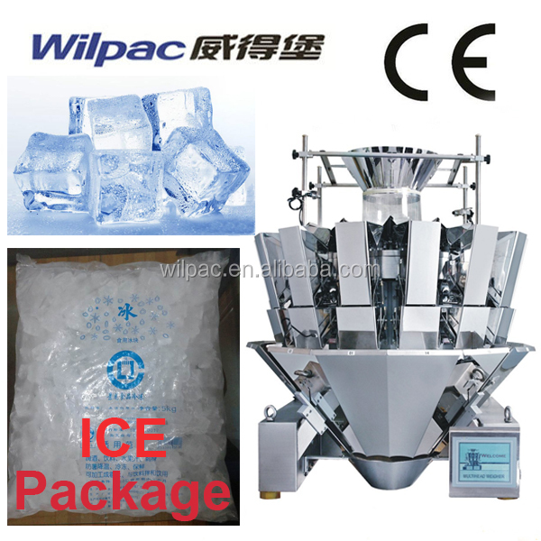 Maquinaria de envasado de bolsas de cubitos de hielo Máquina de envasado vertical Máquina de envasado completamente automática Máquina de llenado y sellado de tubos
