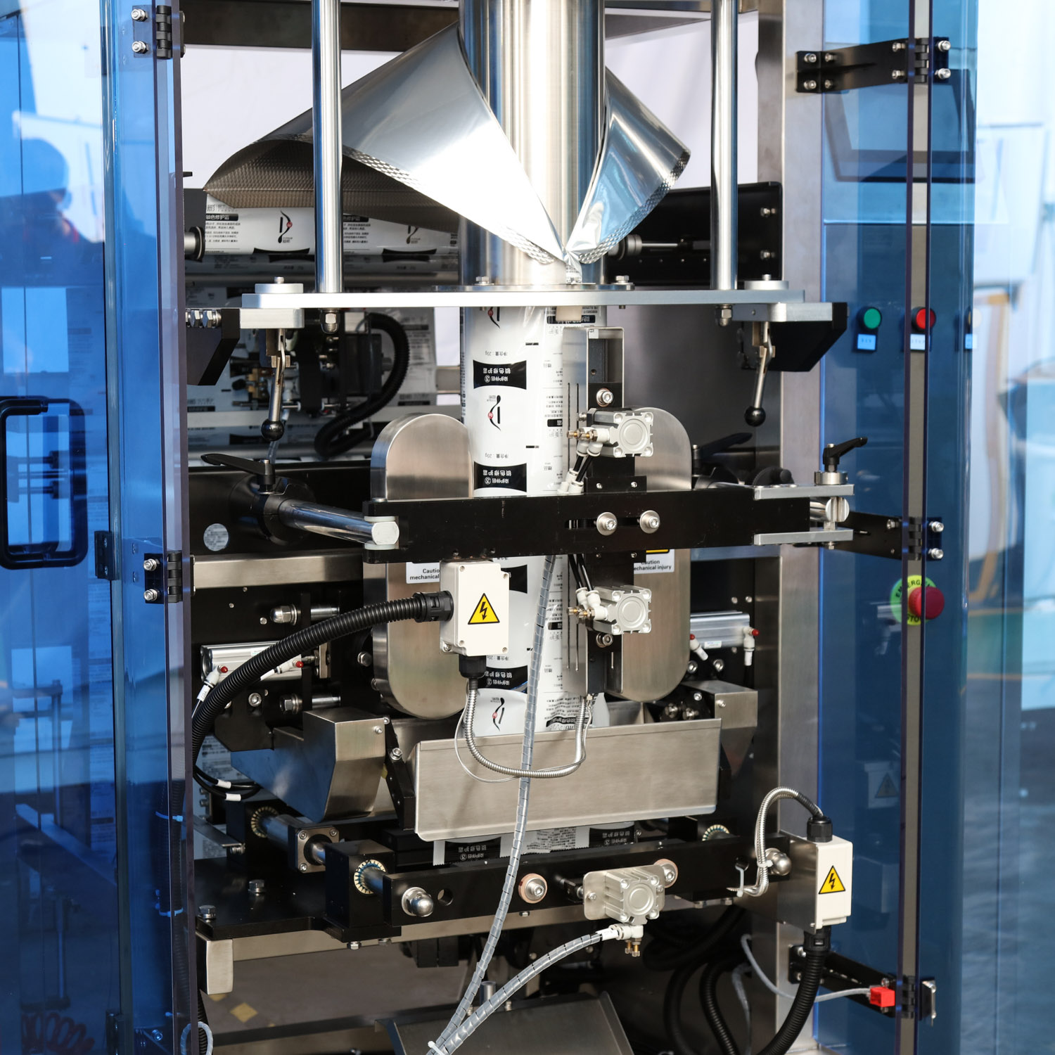 Máquina envasadora de polvo de proteína vertical automática